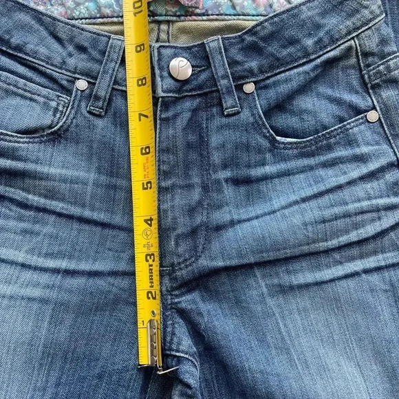 Paige Rising Glen Straight Leg Jeans Women’s Size 25 Blue Wash - Picture 9 of 13